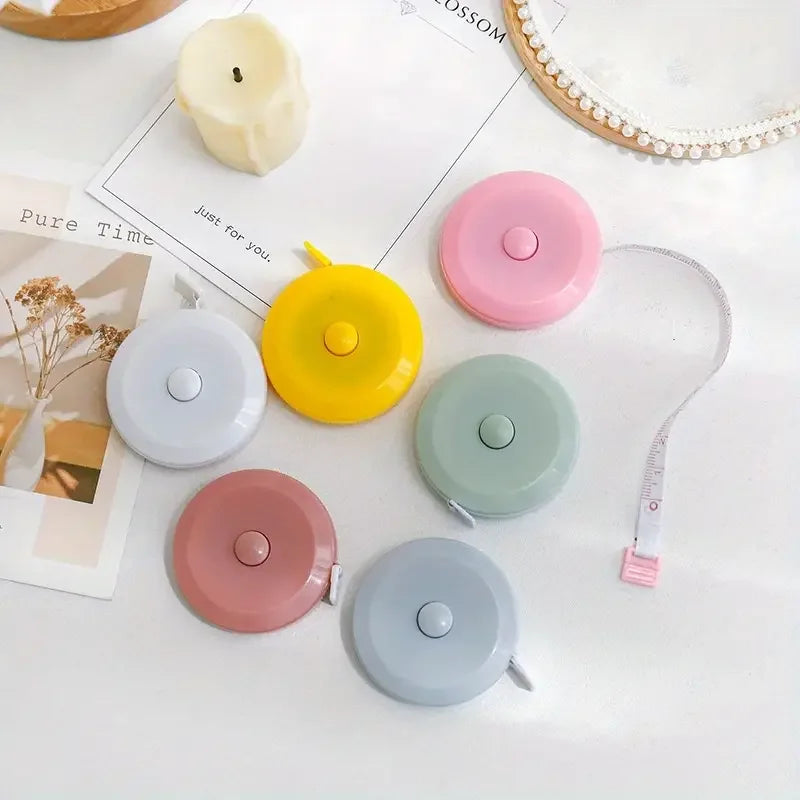 150 cm Cute Mini Soft Tape, Automatic Shrinking Tape Measure, Material Tape Measure, Plastic Tape Measure