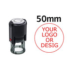 Custom Self-Inking Stamp 25/30/40/50mm Round Logo Design P Personalized Press-type Inking Stamp for Wedding Invitation Envelope