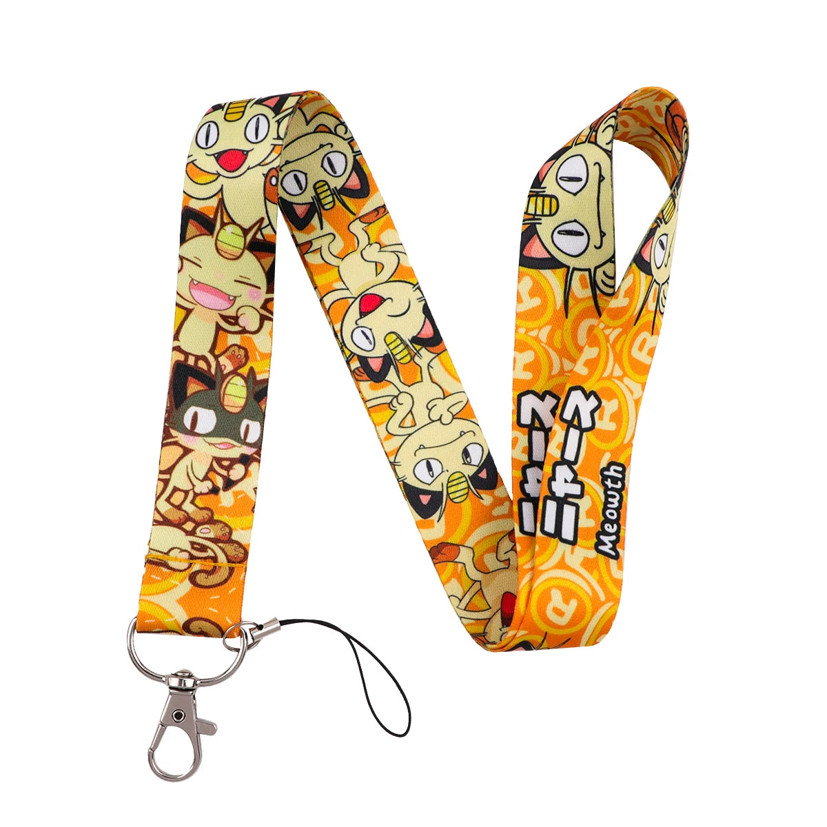 Cute Anime Monster Lanyard Card Holder Colorful Neck Strap for Key ID Card Phone Straps Badge Holder Key Ring Accessories Gifts