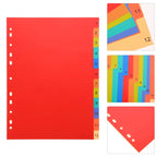 A4 Separated Loose Leaf Page Dividers Folder Number File PP Book Binder Plastic Binders Tabs Book Binder Dividers A4 Page Marker
