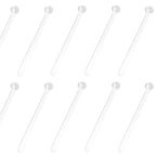 50Pcs 0.25ml Teaspoon Plastic Micro Tiny Little Measuring Spoons for Cosmetics Powders Glitter Seasoning Measurement Tools
