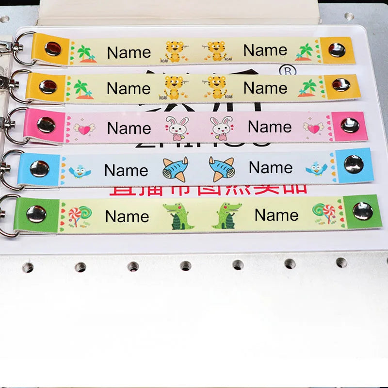 2023 Personalized Custom Name Tag School Bag Pendant, Name Keychain For Kindergarten Children To Go To School Name Badge Lanyard