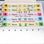 2023 Personalized Custom Name Tag School Bag Pendant, Name Keychain For Kindergarten Children To Go To School Name Badge Lanyard