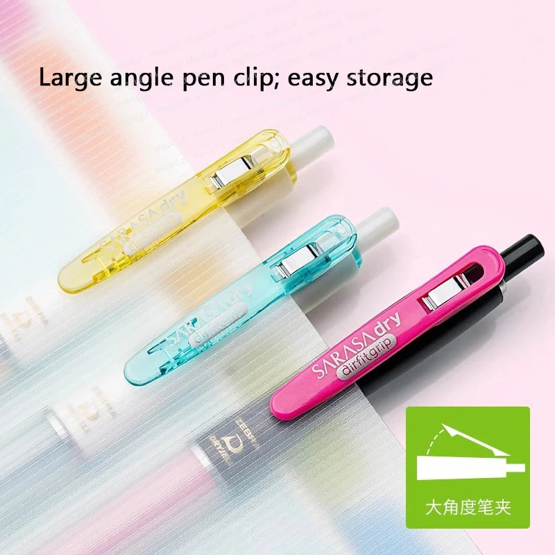 ZEBRA SARASA Dry airfitgrip Gel Pen 0.5/0.4mm Black Core Quick-Drying Smooth Writing Stylos boligrafo gel Stationery for school