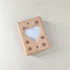 Cute Bear Photo Album 3 Inch Love Heart Hollow Picture Storage Case Kpop Card Binder Name Card Book Photocard Holder 36 Pockets