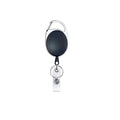Retractable Badge Reel Heavy Duty Black Badge Reel for Nurse Hospital Office Supplies ID Lanyard Name Tag Card Badge Holder Gift