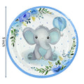 Cartoon Baby Elephant Disposable Tableware Set Paper Plate Cup Napkin Kids Boys Birthday Party Decoration Baby Shower Supplies