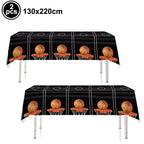 Basketball Tablecloths Basketball Party Decorations Rectangular Plastic Table Cover Boys Basketball Theme Birthday Party Supplie