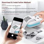 C9 mini HD printer portable sticker label Printer Bluetooth pocket thermal printer with paper for student note inkless printing