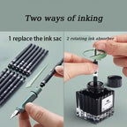 Fountain Pen Set Replaceable Ink Refill Calligraphy Multifunction Pens For Writing 0.38mm Office School Stationery Supplies