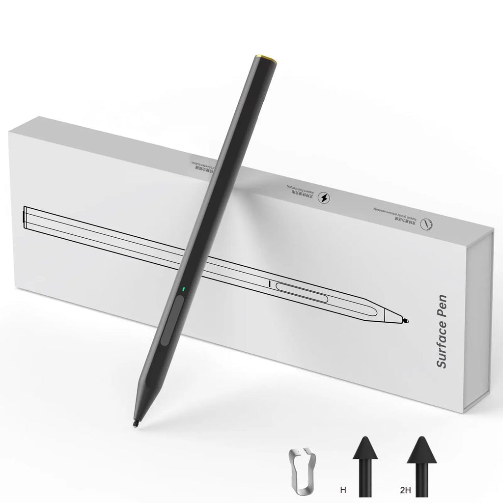 Stylus Pen for Microsoft Surface 4096 Pressure Sensitivity Eraser Side Button Compatible with Surface Pro 11/10/9/8/7/7+/6/5