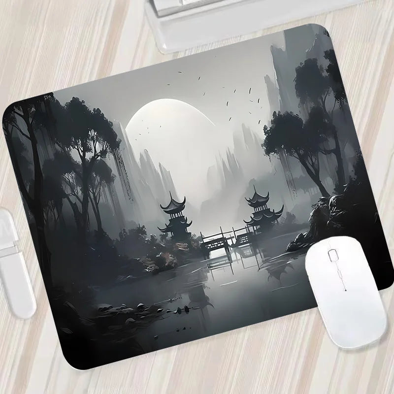 Night Moonlight Large Cool Mouse Pad Laptop Non-Slip Esports Office Desk Mat Game Player Mousepad Mini PC Desktop Accessories