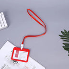 Lanyard Card Covers Women Men Work Permit Holder Credit Card Holder Neck Strap Students Kids Bus Cards Case ID Card Holder