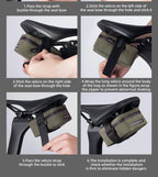 ROCKBROS Bike Saddle Bag Waterproof MTB Road Bike Bag Portable 0.4LMini Tail Bag Lightweight