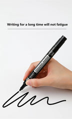 3/6Pcs/Set Permanent Marker Pen Fine Point Waterproof Ink Thin Nib Crude Nib Black Blue Red Ink 1.5mm Fine Color Marker Pens