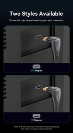 Vention 90° Angled HDMI 2.0 Cable 4K60Hz Ultra HD High-Speed Cord for Xiaomi TV Monitor Laptop PS5 Xbox PC HDR Video HDMI Cable