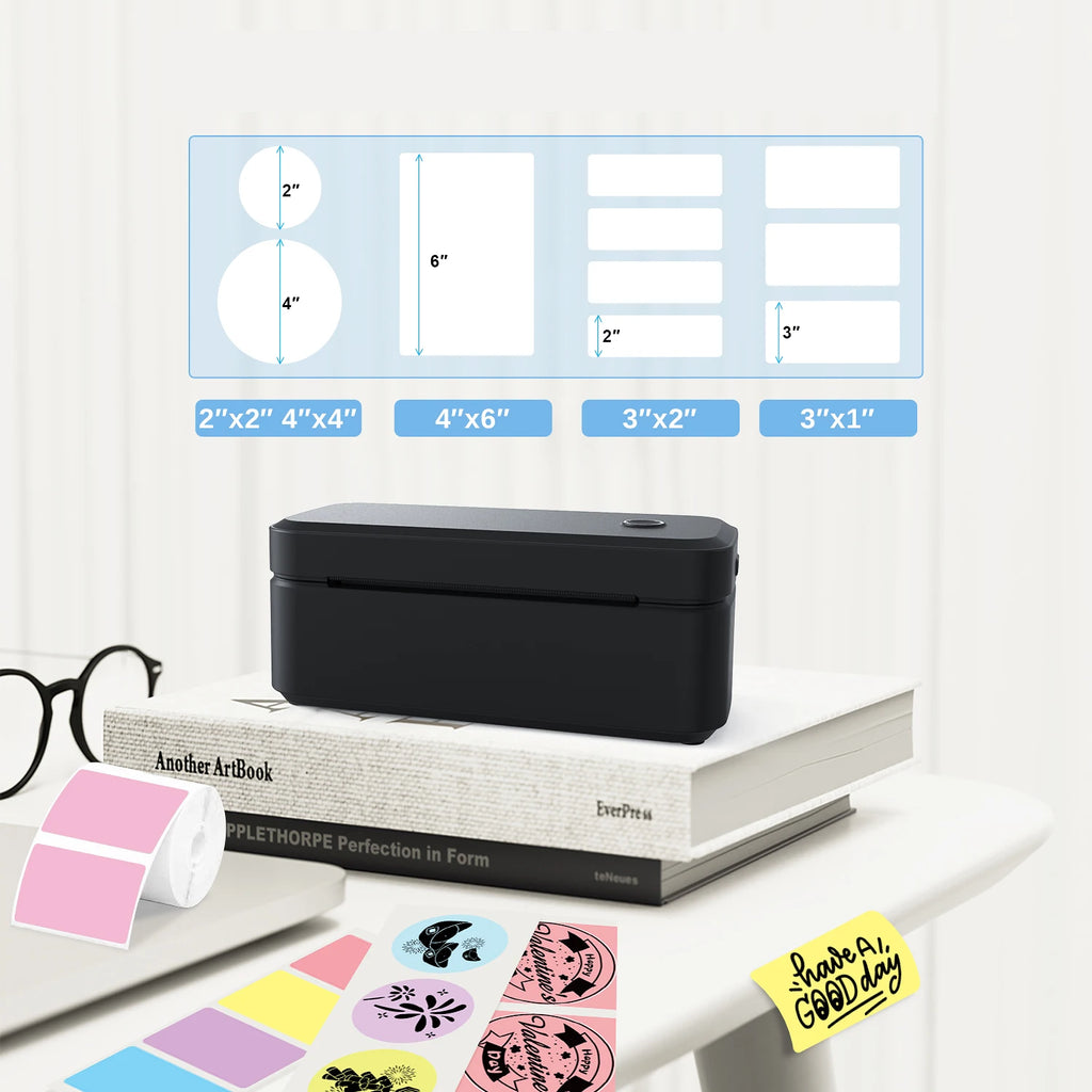 Marklife X4 Thermal Label Printer Portable Printer for 4x6 Mailing Packages Printing Bluetooth & Automatic Label Recognition