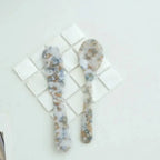 Acrylic Ice Cream Spoon Unbreakable Unique Pattern Tableware Spoon Cake Ice Cream Spoon Butter Cutter