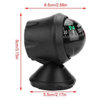 High Quality 360 Degree Rotation Waterproof Vehicle Navigation Ball Shaped Car Compass with Suction Cup