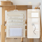 3/6/8 Pockets Wall Hanging File Folder Handheld Paper Organization A4 Paper Storage Bag Document Management