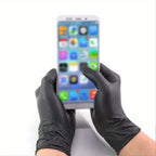 Portable Black Composite Nitrile Rubber High-Elasticity Disposable Gloves Food Work Latex Gloves Cleaning Waterproof Gloves