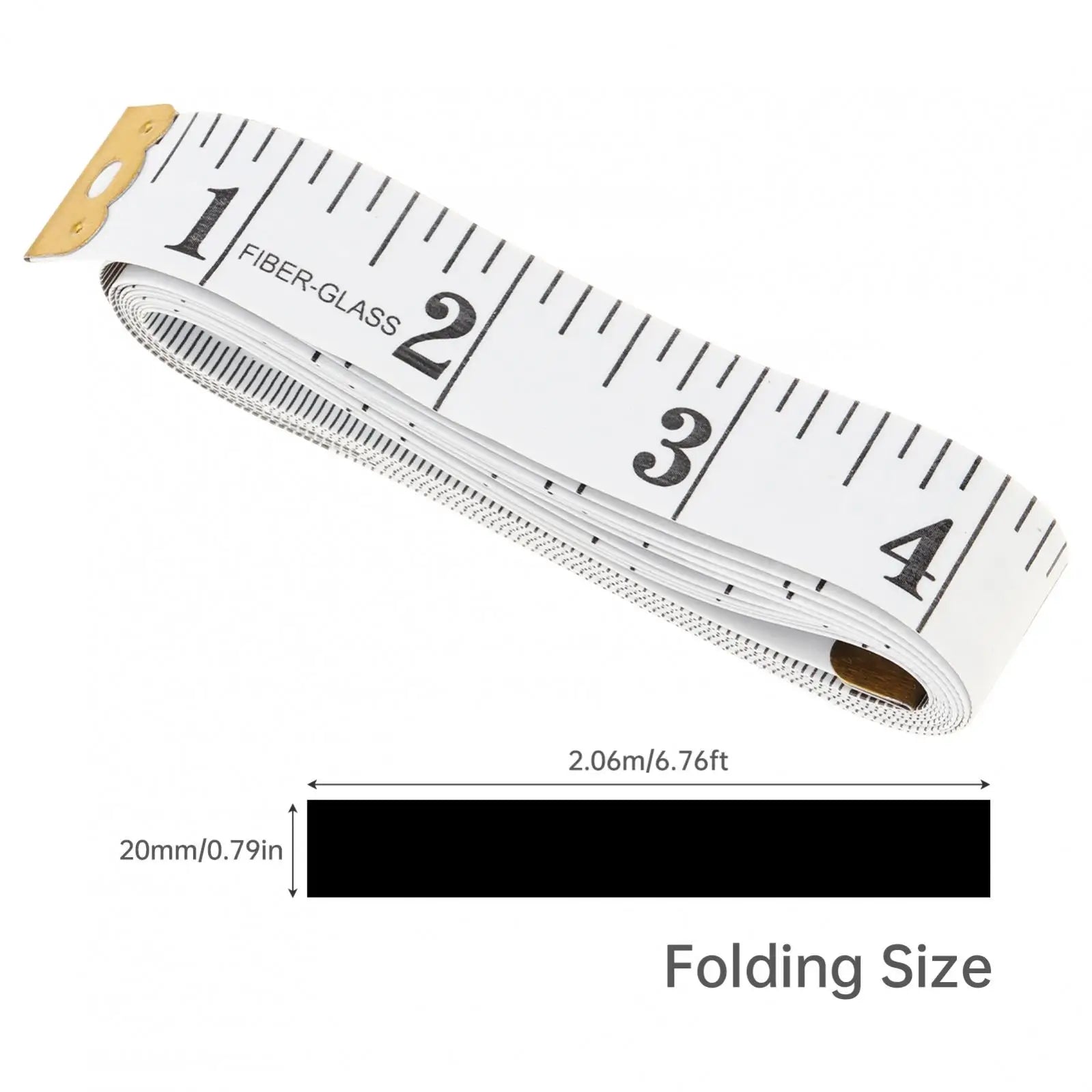2pcs/pack 2m / 79inch Portable Soft Flexible Fiberglass Tape Measures,Body Sewing Measuring Tools