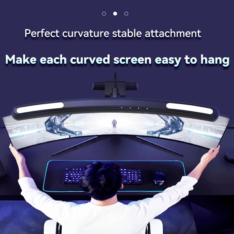 Led Monitor Light Bar Stepless Dimmable Desk Lamp Computer Screen Hanging Light Led Table Lamp Indoor Lighting For Laptop Office