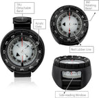 Digital Underwater 50m Diving Compass Professional Waterproof Navigator Digital Scuba Luminous Balanced Watch Swimming Outdoor