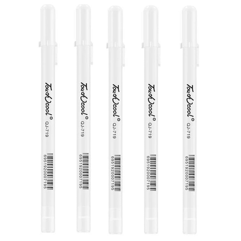 3/5pcs/10pcs Set 0.8mm Highlight Marker Pen White Ink Gel Pen For Drawing Art Supply Sketch Paint Pen
