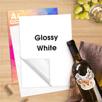 100% Transparent A4 Paper Sheets Adhesive Printable Label Sticker Paper Glossy for Inkjet Printer Clear Vinyl Label Copy Paper