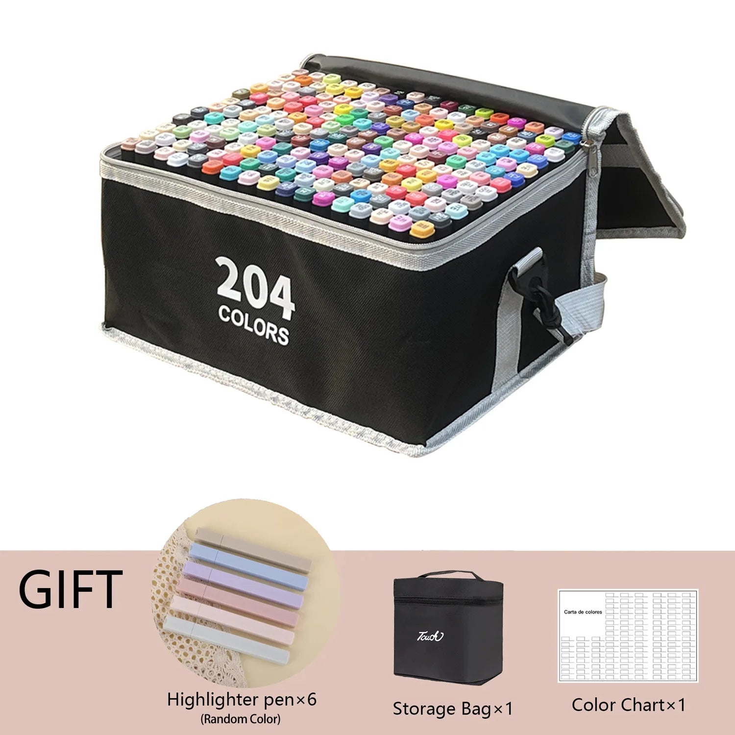 24-262 Colors Alcohol Drawing Markers Dual Tip Permanent Art Sketch Markers for Illustration School Supplied