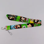 Cartoon Girl Credential Holder Cute Lanyards for Key Neck Strap For Card Badge Gym Keychain Keyring Accessories Gifts