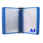 10 Page Flipping Folder A4 Wall Mounted Standard Operation Manual Data Display Rack PVC+metal Frame Material