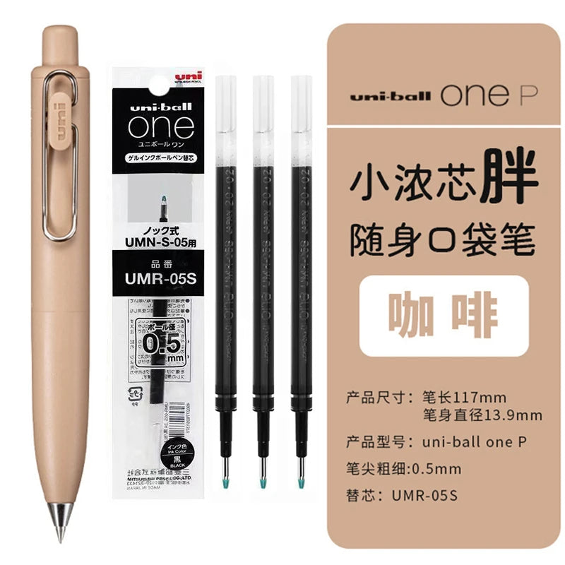 Uni Uniball One P 1pcs Gel Pen Japan Original New Stationery UMN-SP 0.5 Mini Pocket Pen Cute Portable Writing,Record Neutral Pen
