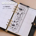 Binder Storage ruler vintage loose-leaf Notebook inner page index divider bookmark DIY accessory flexible ruler