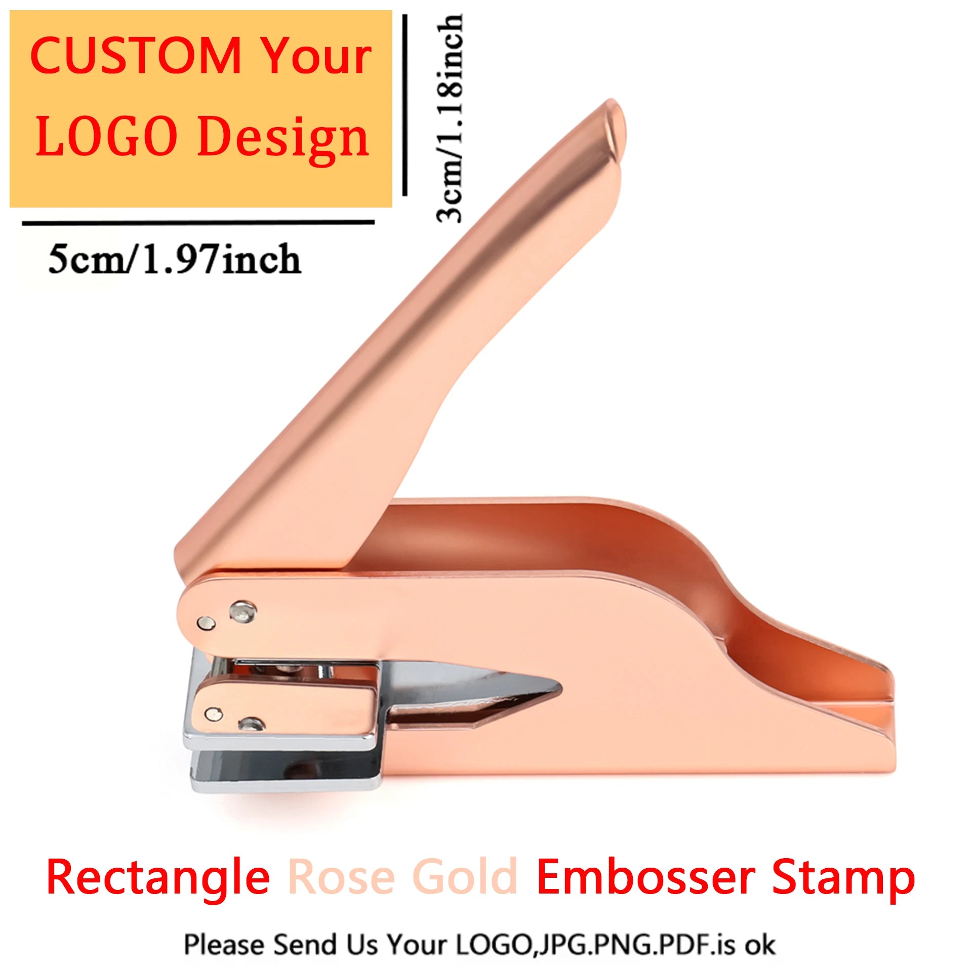 Customized Embosser Stamp Private Logo Customization Library Book Invitation Wedding Embossing Stamp Company Paper Leather Seals