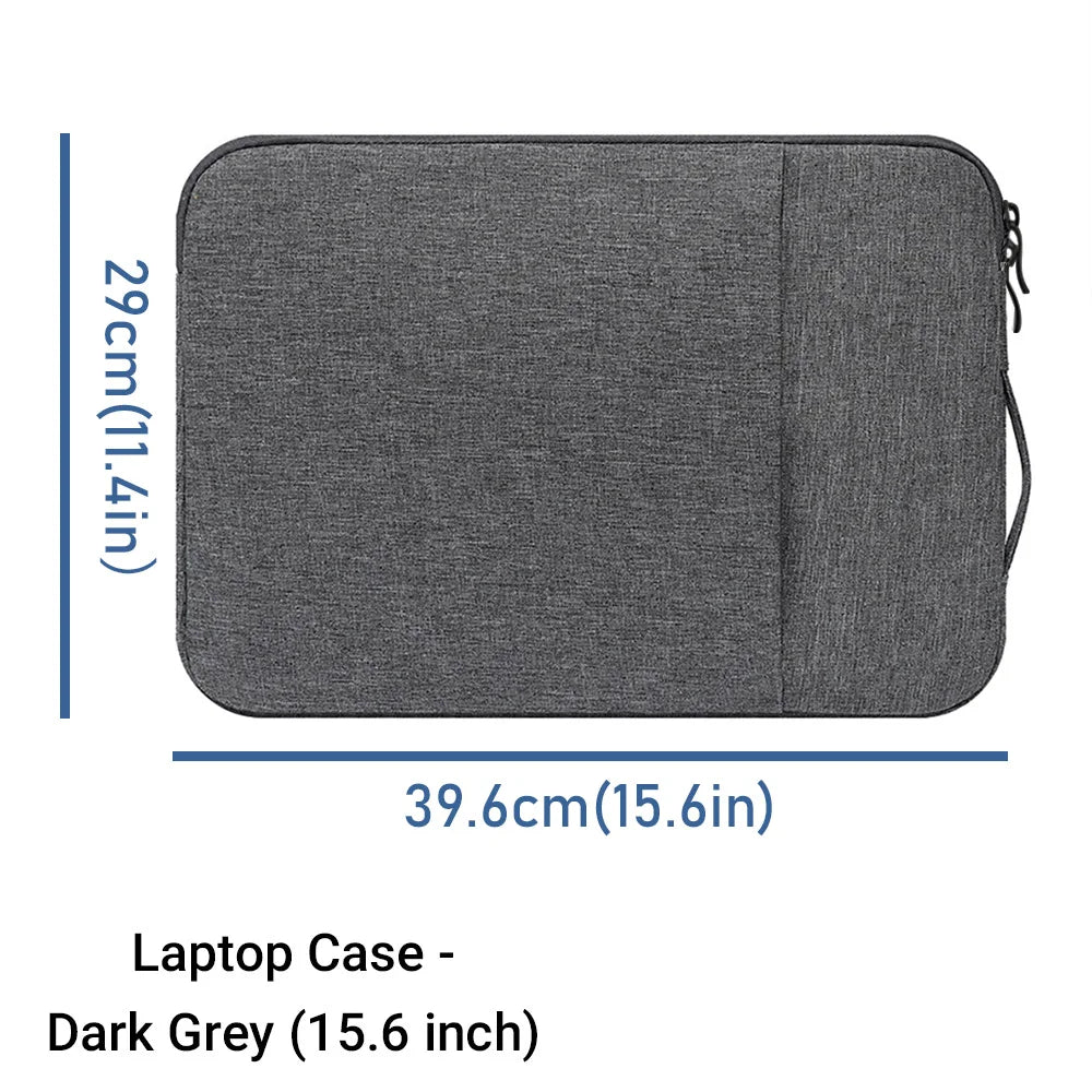 Waterproof Laptop Bag Sleeve Tablet Cover For MacBook Air Pro Xiaomi Dell Acer Notebook Computer Case 11 12 13 14 15 15.6 Inch
