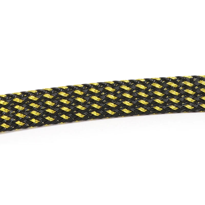 5M Multicolor PET Insulated Braid Sleeving 2mm - 40mm Expandable Wire Cable Sheath Flame-retardant Nylon Braided Mesh Tube DIY