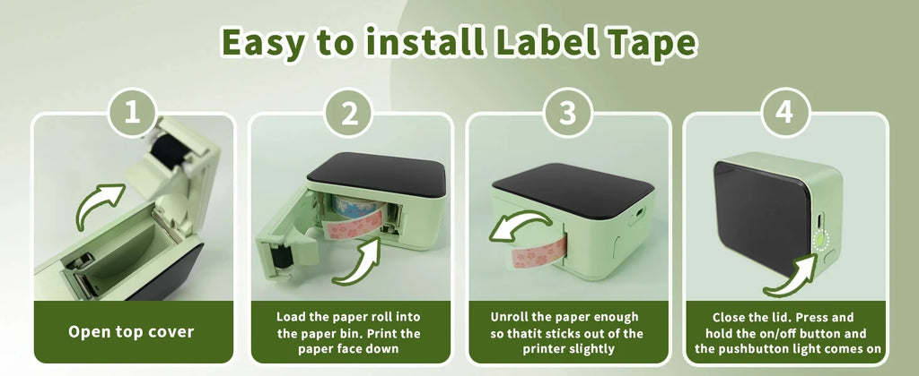 Marklife P15 Label Printer Portable Thermal Printer Inkless Mini Sticker Maker With Adhesive Label Printer As D11/D110/Q30 Print