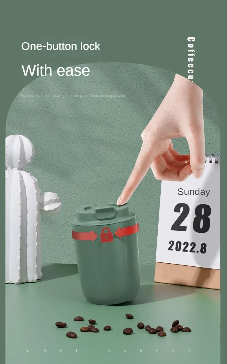 Mini Thermos Bottle Coffee Mug Stainless Steel Cup Thermal Leakproof Vacuum Flask Double Wall Tumbler Insulated Travle Drinkware
