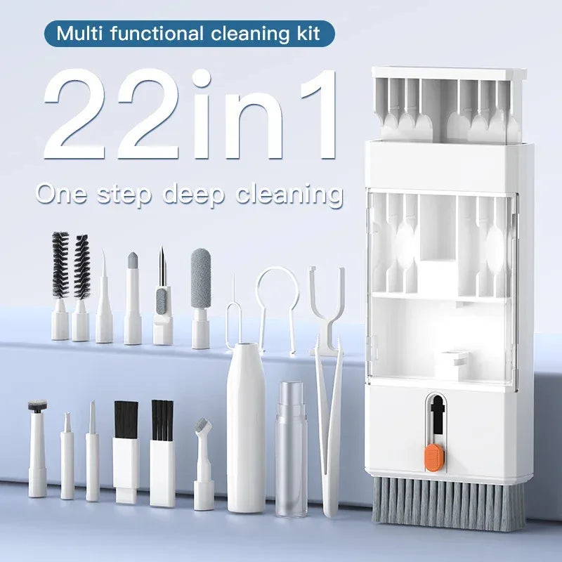 Multi-Function Cleaning Kit  for iPhone AirPods iPad Digital  Camera  PC Keyboard Phone Screen Headphones Cleaning Tools
