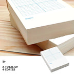 4 Books Xy Graph Paper Notebooks Dual-Side Math Practice Sheets Blank and Coordinate Grids for Calculations Graphing