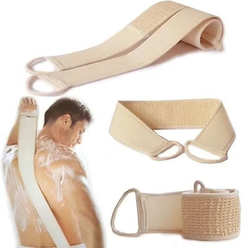 New Bathroom Cleaning Small Tools Unisex Soft Care Exfoliating Loofah Sponge Carrier Bath Shower Body Massage Cleansing Scrub