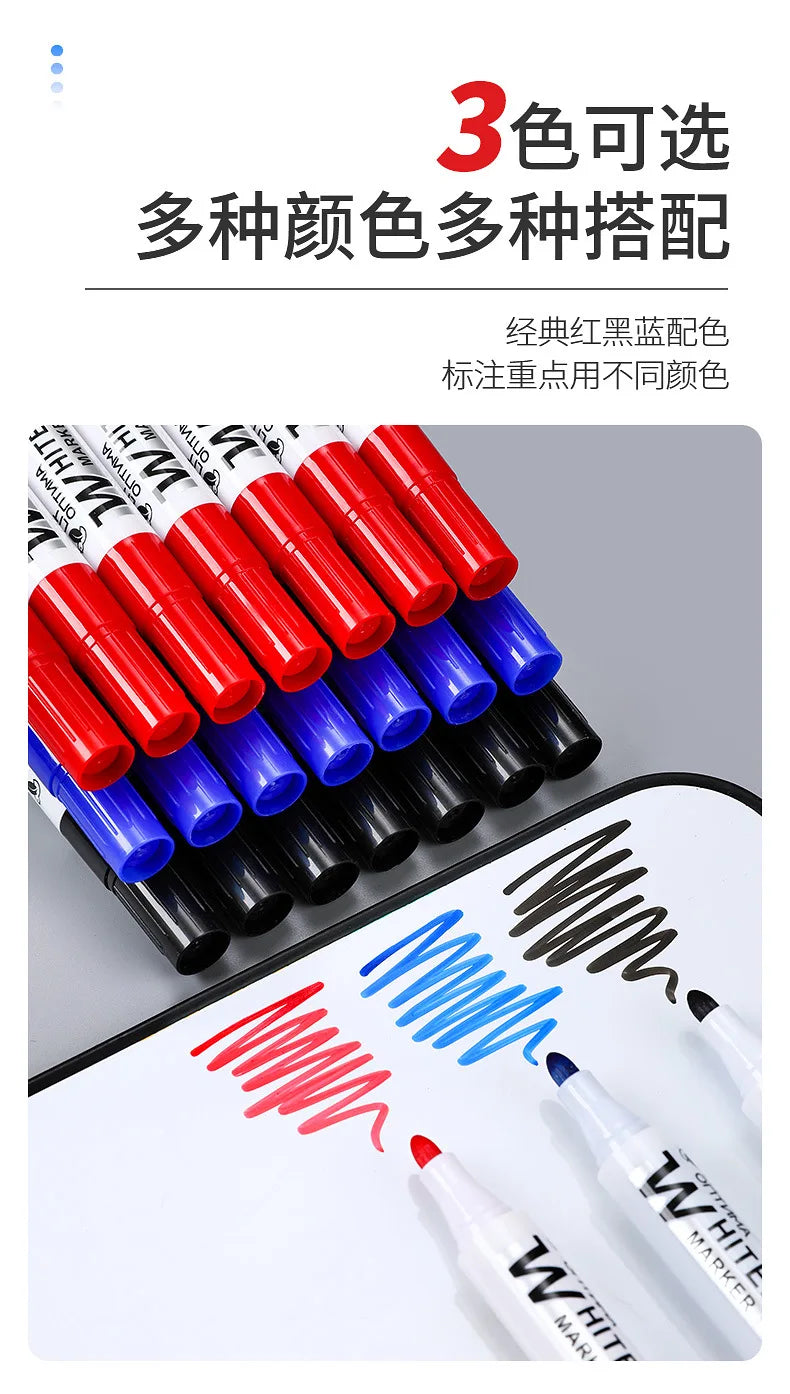4/10 Pcs Set Erasable Magnetic Whiteboard Marker Pen Blackboard Marker Chalk Glass Ceramics Office School Art Marker Stationery