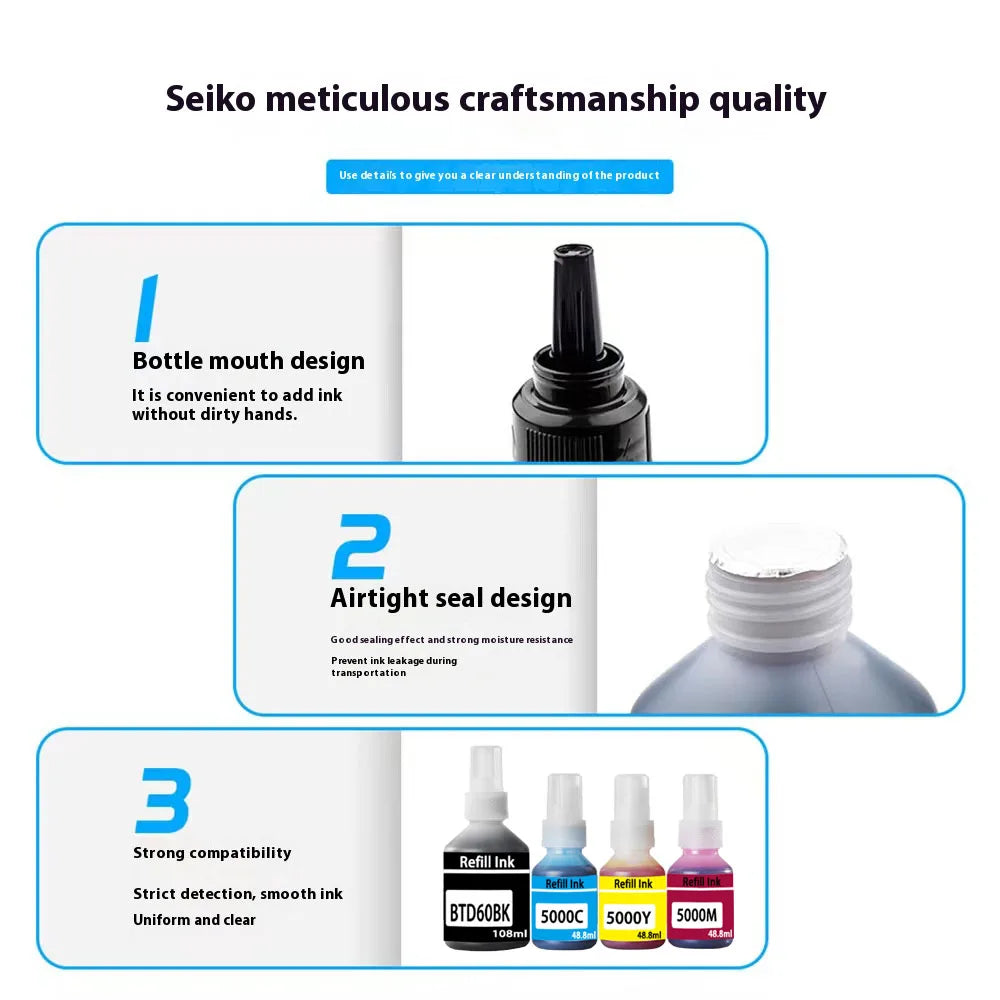 For Brother BTD60BK  BT5000 dye ink Refill Ink kit for Brother DCP-T300 T310/DCP-T500W/DCP-T700W/T800W T220/T226/T300 printer