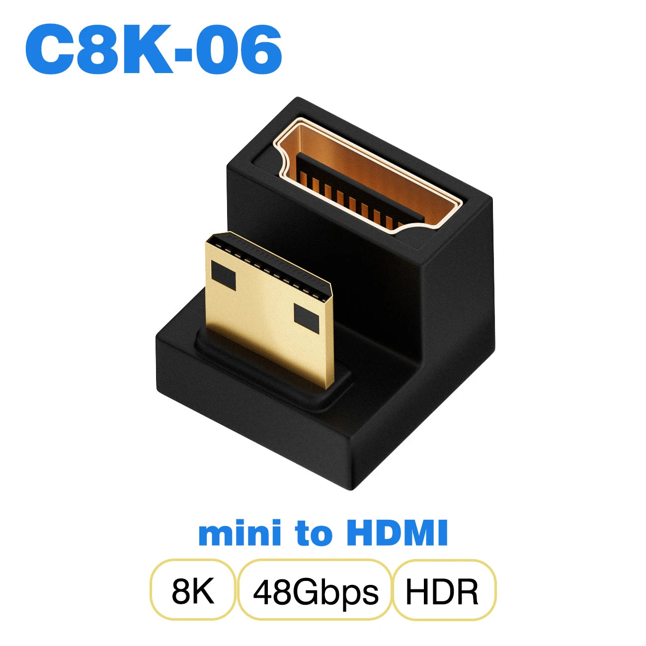 NNBILI HDMI2.1 48Gbps 8K@60Hz 4K@120Hz Ultra High-Speed Adapter Mini/Micro HDMI to HDMI Converter for PS5 X/S PC HDTV Projector