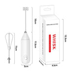 1/2sets Electric Handheld Egg Beater Coffee Milk Frother Portable Milk Foam Maker for Baking Food Mixer Essential Kitchen Tool