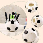 1 Piece of Creative Football-Shaped Pen Holder, Multifunctional Student Office Plastic Pen Holder, Football Pen Holder, Student Pen Holder, Plastic Storage Pen Holder, Room Decoration, Storage, Office Decoration, Back-To-Scho
