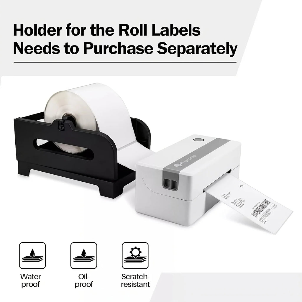 350Pcs Per Roll 4x6'' 100x150mm Self Adhesive Thermal Shipping Labels Widely Compatible With Standard 4×6 Size Transport Printer