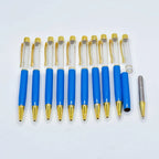 10 Pieces of Ballpoint Pens DIY Empty Pen Barrels for Handmade Quicksand Pens, Floating Flower Pens, Business Event Signature Pens, and Souvenirs